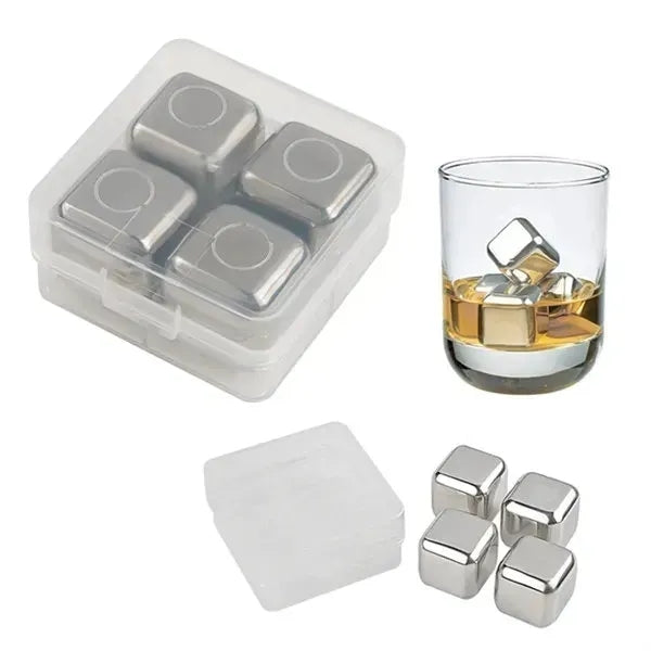 6 Pcs Stainless Steel Ice Cube Set