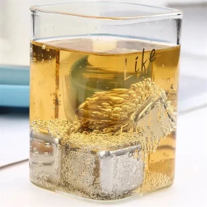 6 Pcs Stainless Steel Ice Cube Set