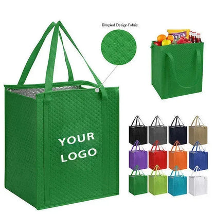 Zipper Insulated Lunch Tote Bags