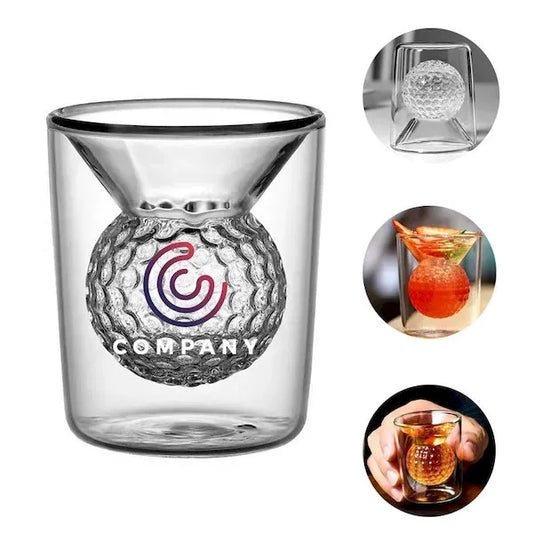 1.7oz Golf Shape Design Glasses
