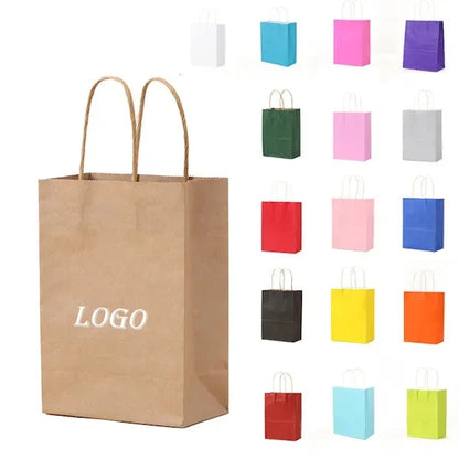 Kraft Gift Bags with Handles