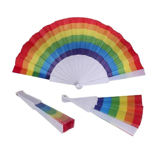 Plastic Handle Folding Fan