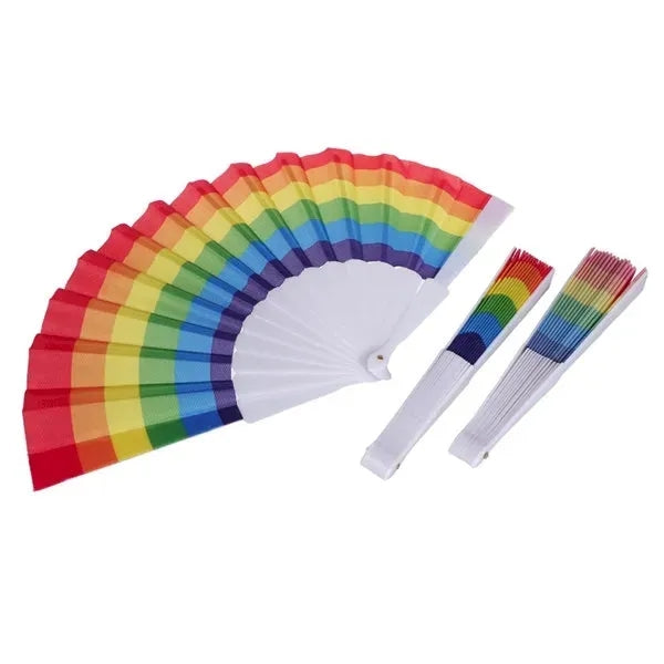 Plastic Handle Folding Fan