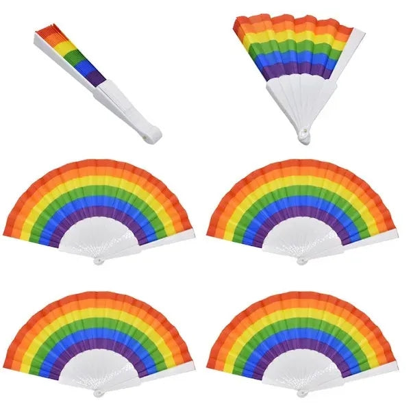 Plastic Handle Folding Fan