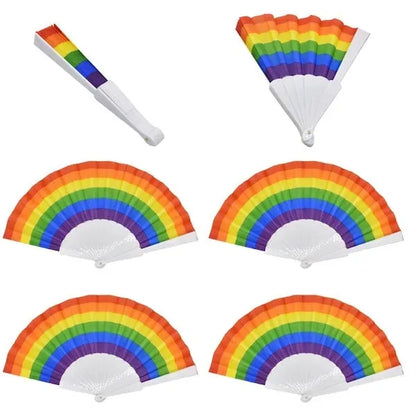 Plastic Handle Folding Fan
