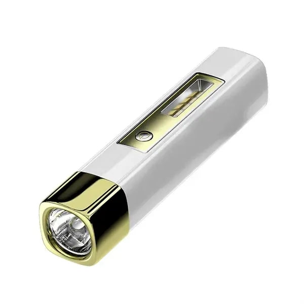 Portable strong light flashlight with power bank