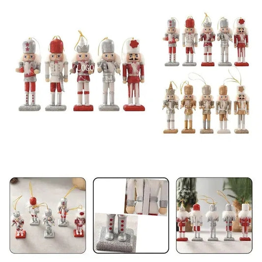 4.72" Nutcracker Christmas Wooden Ornaments