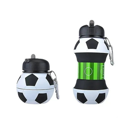 Collapsible Silicone Sports Ball Shaped Bottle