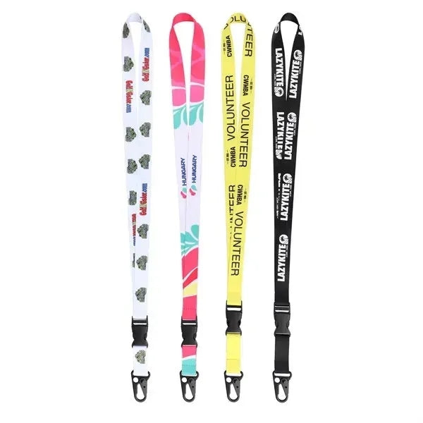 3/4" Polyester Detachable Lanyards with Sling Clasp Hook
