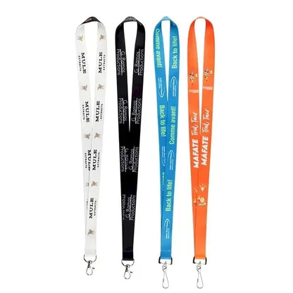 3/4" Polyester Lanyards For ID Badges W/ Metal Swivel Clasp
