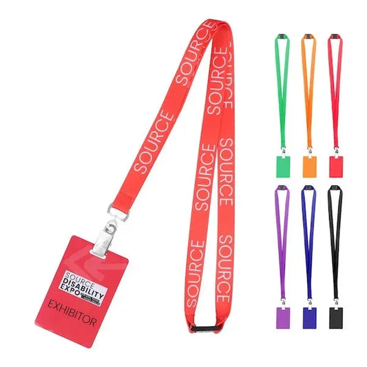 3/4" Polyester Breakaway Lanyard ID Holder Combo