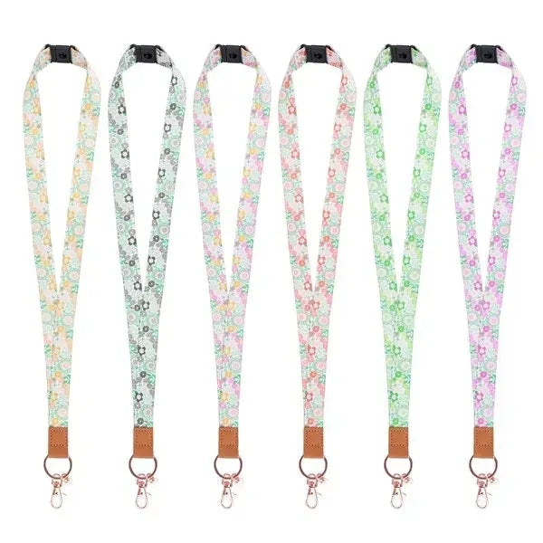 3/4" Polyester Breakaway Lanyard ID Badge Holder W/ Hook
