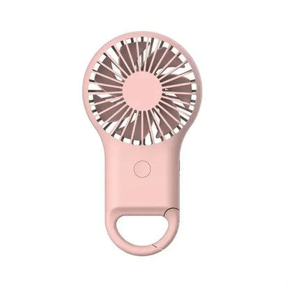 Rechargeable Handheld Fan with Carabiner