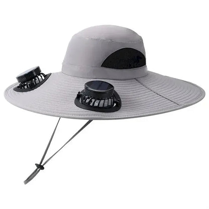 Wide Brim Solar Fan Hat