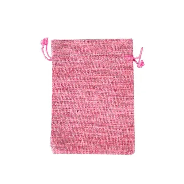 Custom Burlap Drawstring Pocket