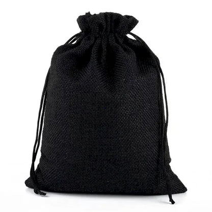 Custom Burlap Drawstring Pocket
