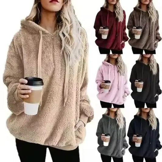 Women's Oversized Fuzzy Pullover Hoodies