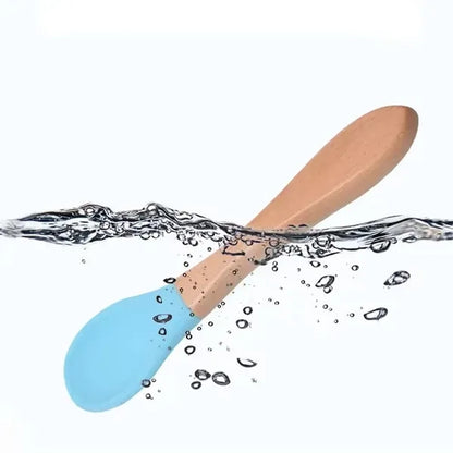 Baby Feeding Spoons with Soft Silicone Tips