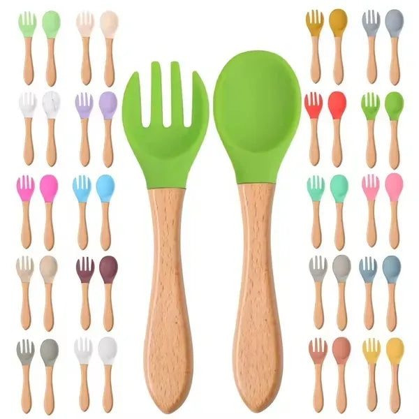 Baby Feeding Spoons with Soft Silicone Tips