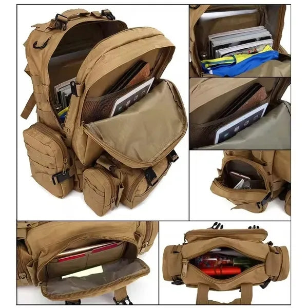 60L Military Tactical Backpack