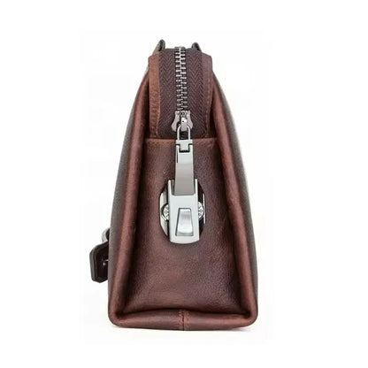 Genuine Leather 8" Waterproof Messenger Bag