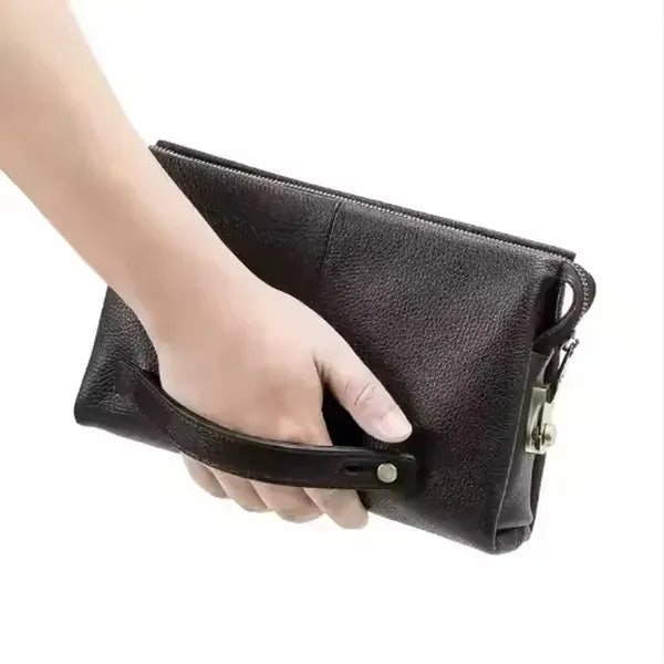 Genuine Leather 8" Waterproof Messenger Bag