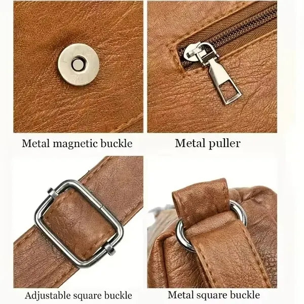 PU Leather Crossbody Bag