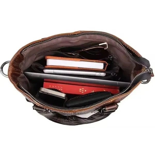Leather Waterproof Crossbody Bag