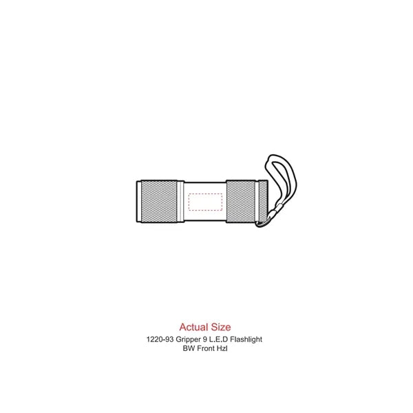 Gripper 9 LED Flashlight