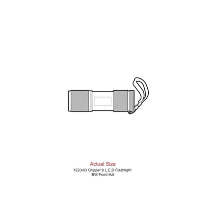 Gripper 9 LED Flashlight