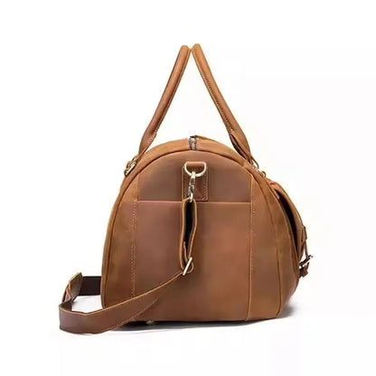 Large Leather Duffle Bag