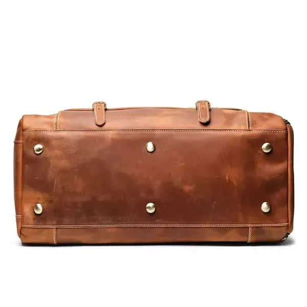 Large Leather Duffle Bag