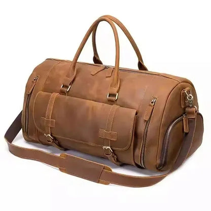 Large Leather Duffle Bag