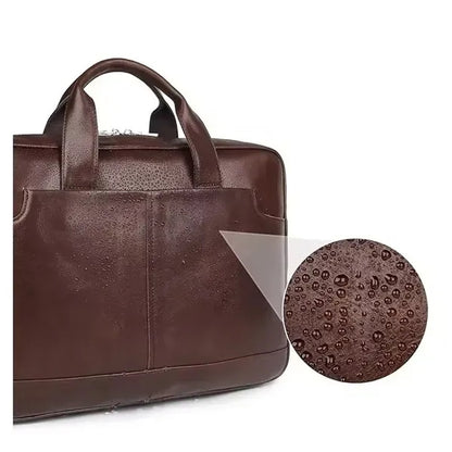 Genuine Leather Laptop Briefcase Bag