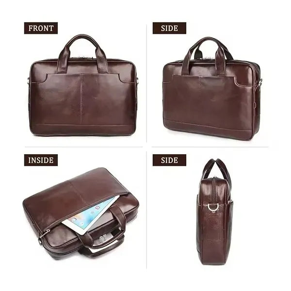 Genuine Leather Laptop Briefcase Bag