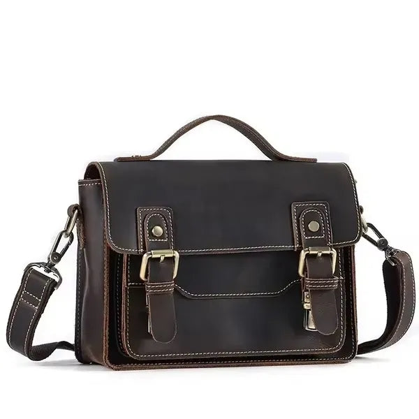 Vintage Leather Messenger Bag