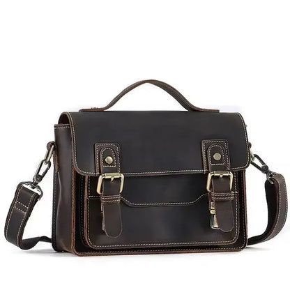 Vintage Leather Messenger Bag