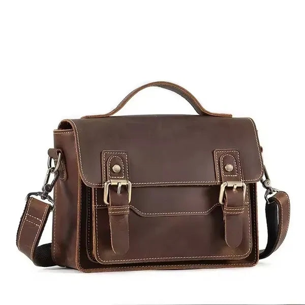 Vintage Leather Messenger Bag