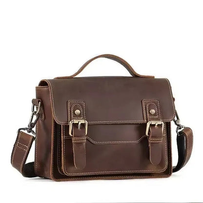 Vintage Leather Messenger Bag
