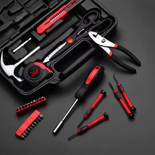 39 Piece Household Hand Tool & Repair Kit Set