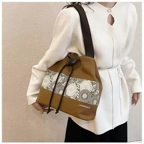 Drawstring Canvas Tote Bags