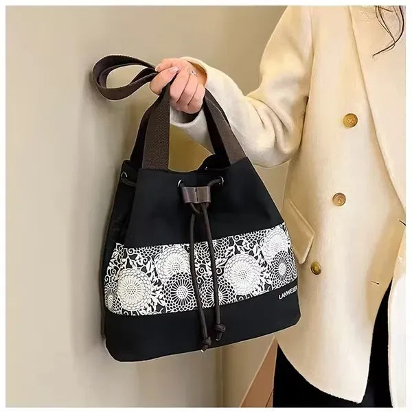 Drawstring Canvas Tote Bags