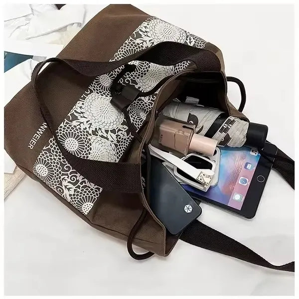 Drawstring Canvas Tote Bags