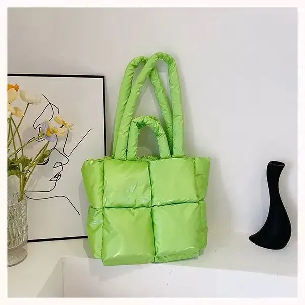 Puffer Quilted Tote Bag