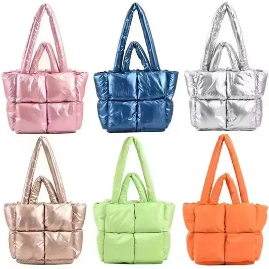 Puffer Quilted Tote Bag