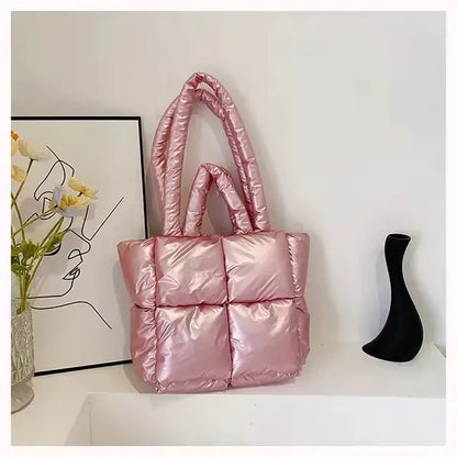 Puffer Quilted Tote Bag