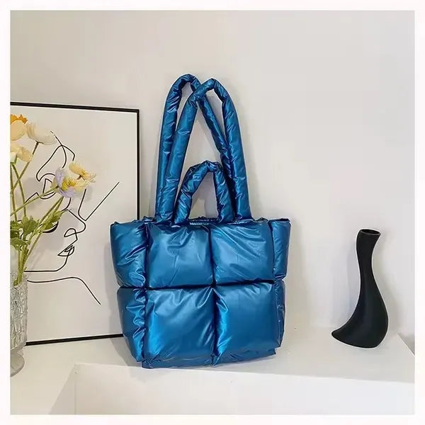 Puffer Quilted Tote Bag
