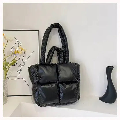 Puffer Quilted Tote Bag