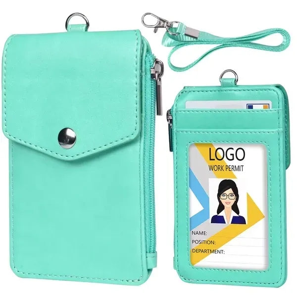 Neck Wallet set with Flap Top and Five Pockets