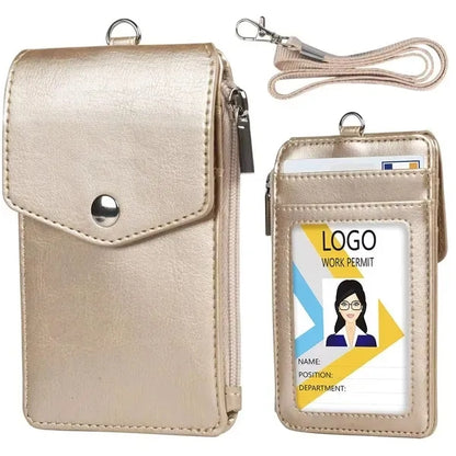 Neck Wallet set with Flap Top and Five Pockets